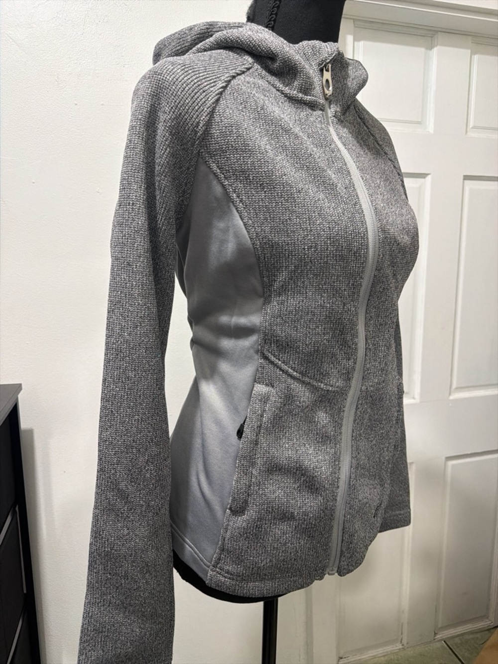 Women’s Grey Hooded Zip Jacket